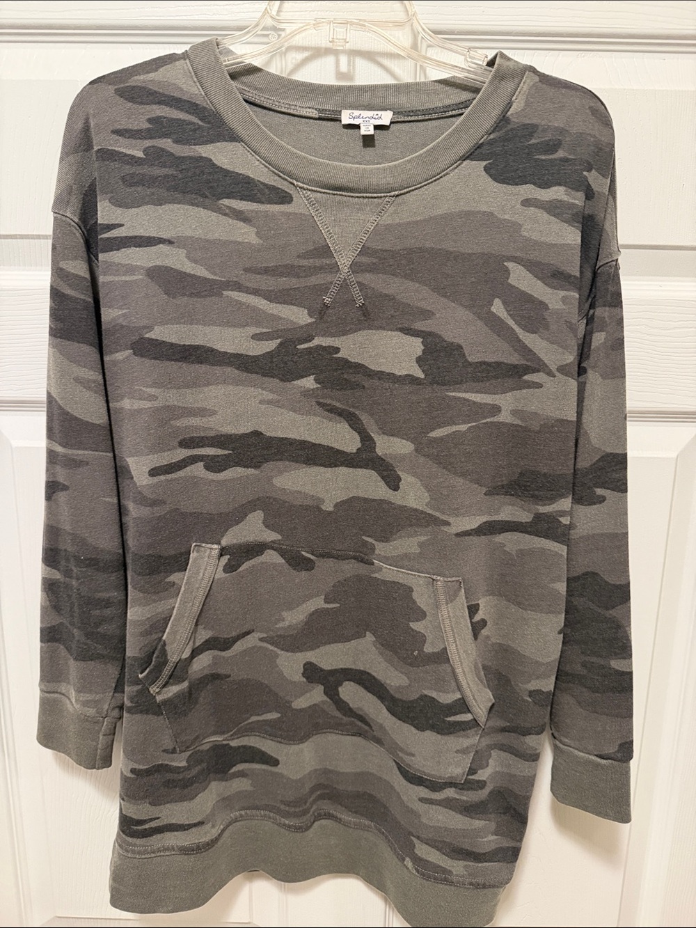 Splendid Olive Camo Pullover